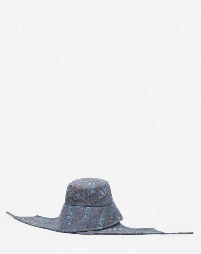 Denim Fisherman Hat Light Blue Men Lanvin Hats