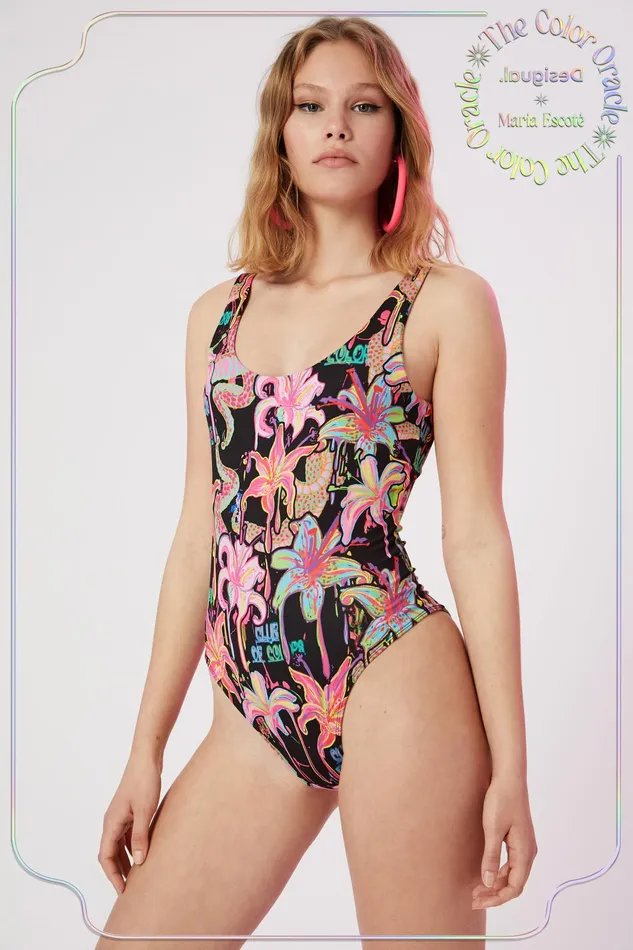 Desigual Bodysuit Floral Print Women Tshirts