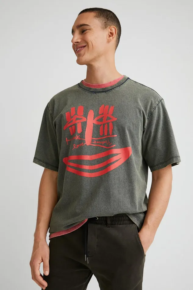 Desigual Feline Tshirt Mens Tshirt and Polos