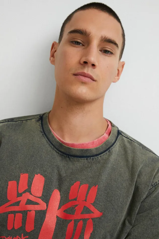Desigual Feline Tshirt Mens Tshirt and Polos