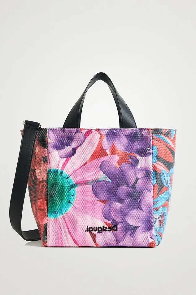 Desigual Floral Handbag Women Shopper and Tote Bags