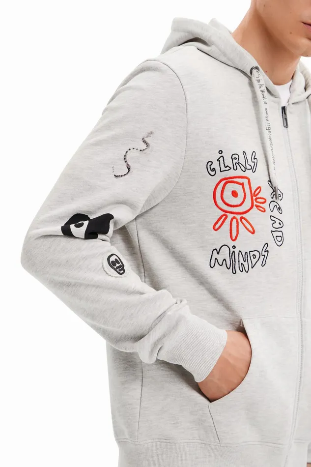 Desigual Girls Hoodie Mens Sweaters and Sweatshirts