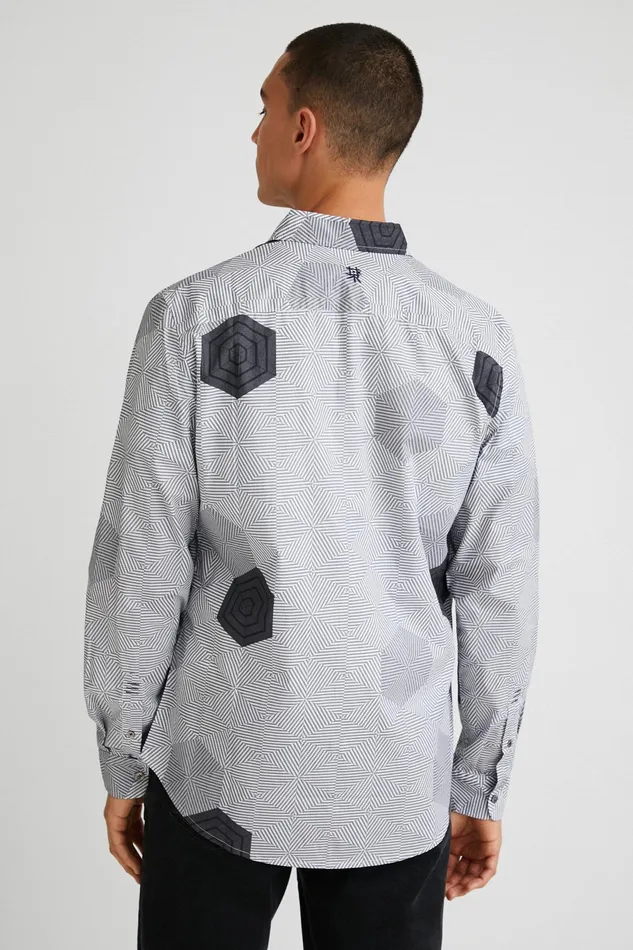 Desigual Hexagon Shirt Mens Shirts