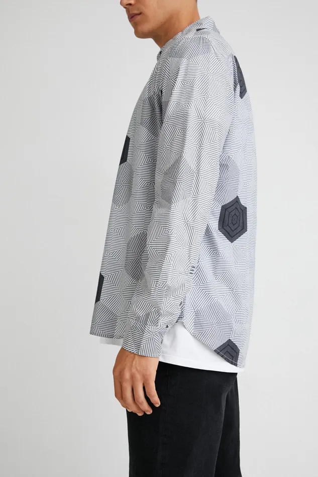 Desigual Hexagon Shirt Mens Shirts