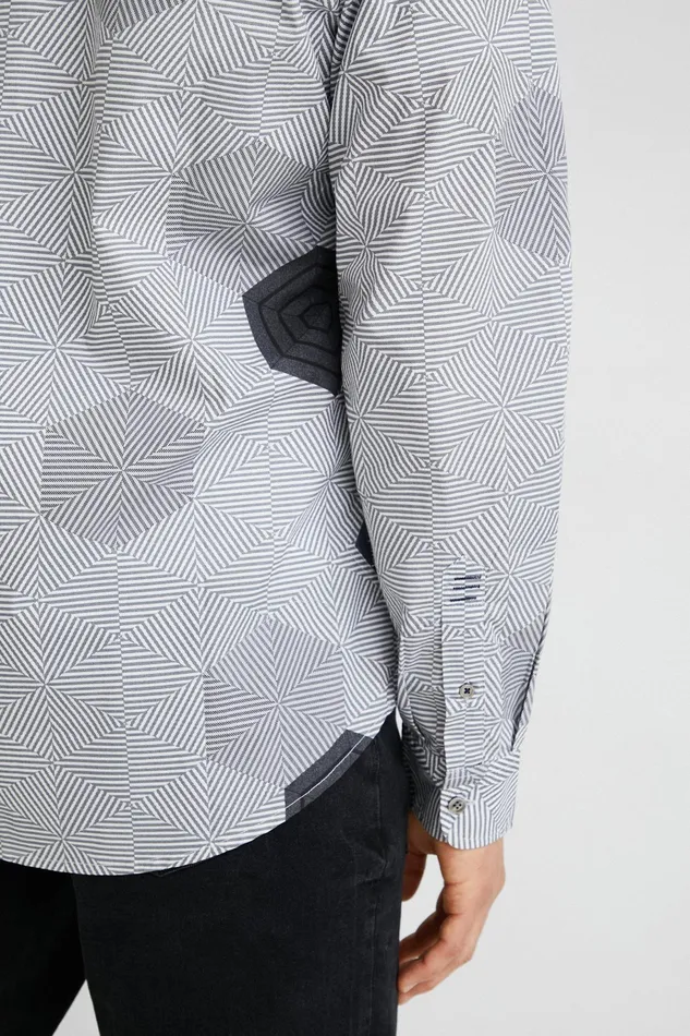 Desigual Hexagon Shirt Mens Shirts