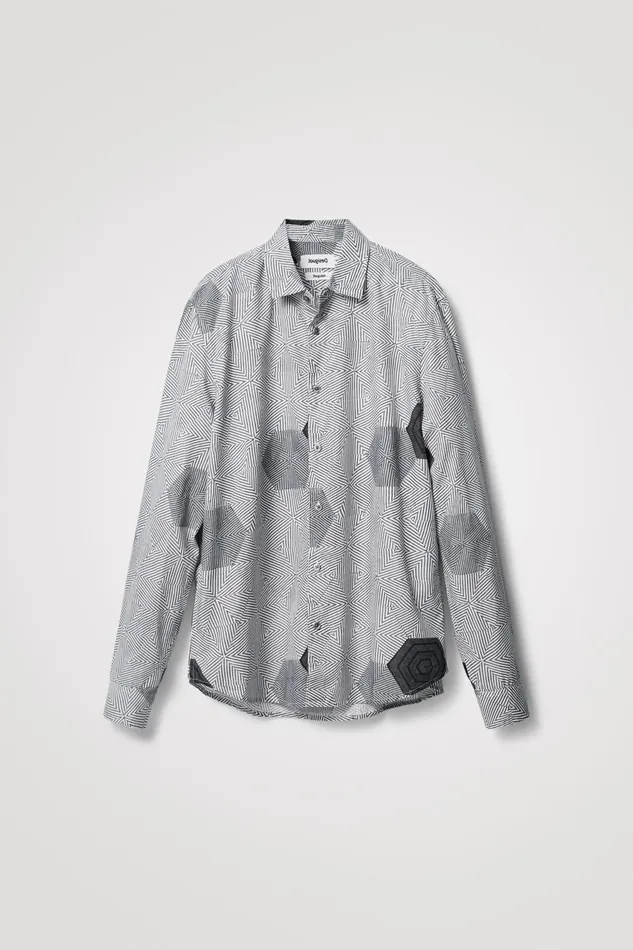 Desigual Hexagon Shirt Mens Shirts