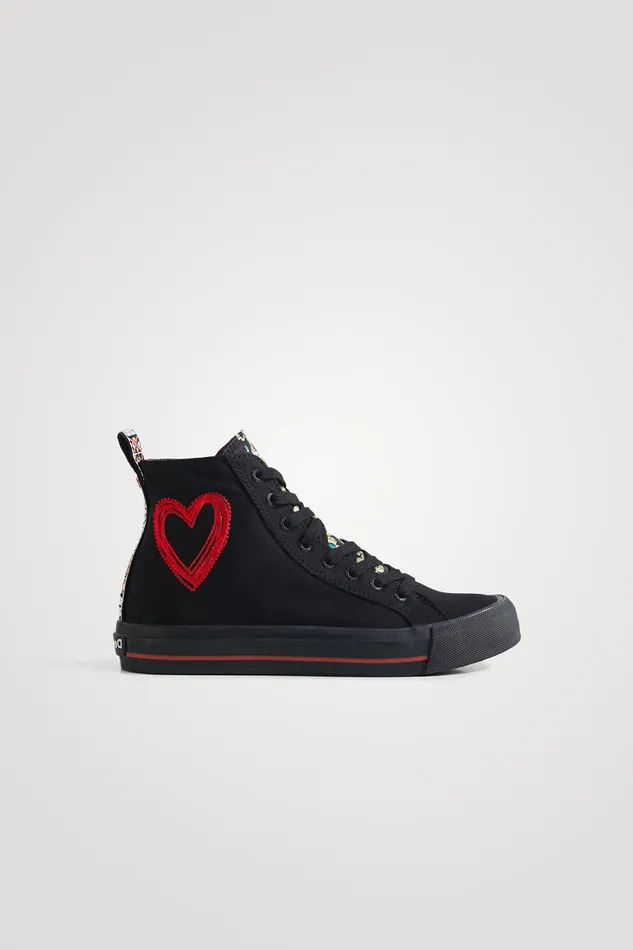 Desigual Hightop Sneakers Embroidered Women Sneakers