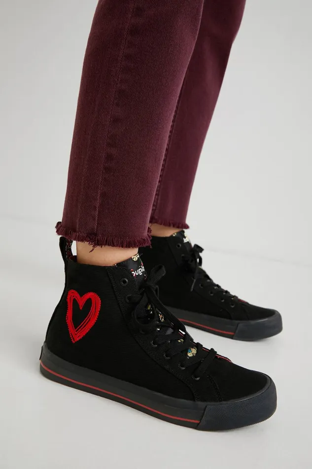 Desigual Hightop Sneakers Embroidered Women Sneakers