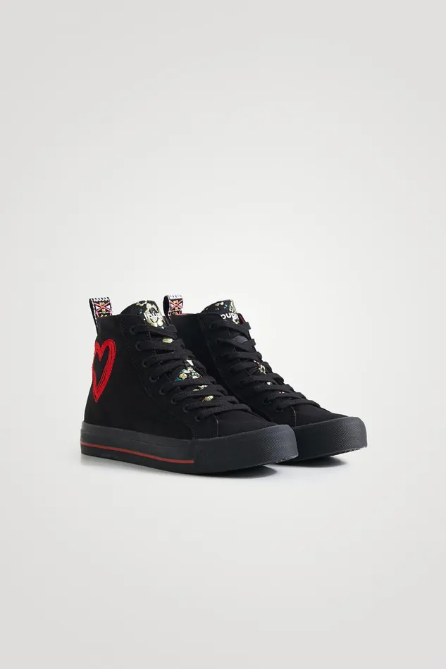 Desigual Hightop Sneakers Embroidered Women Sneakers
