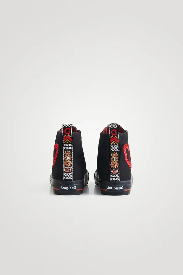 Desigual Hightop Sneakers Embroidered Women Sneakers