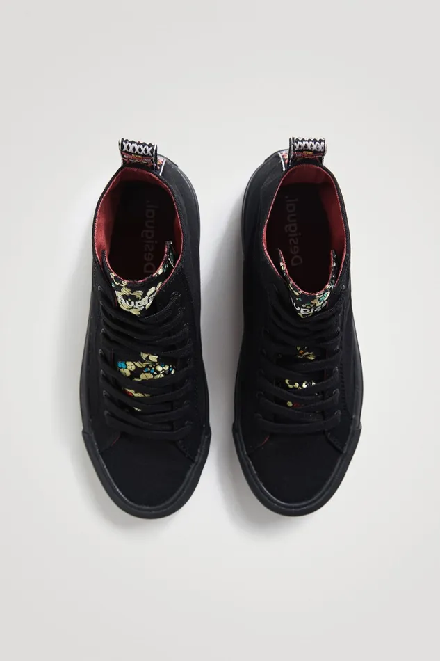 Desigual Hightop Sneakers Embroidered Women Sneakers
