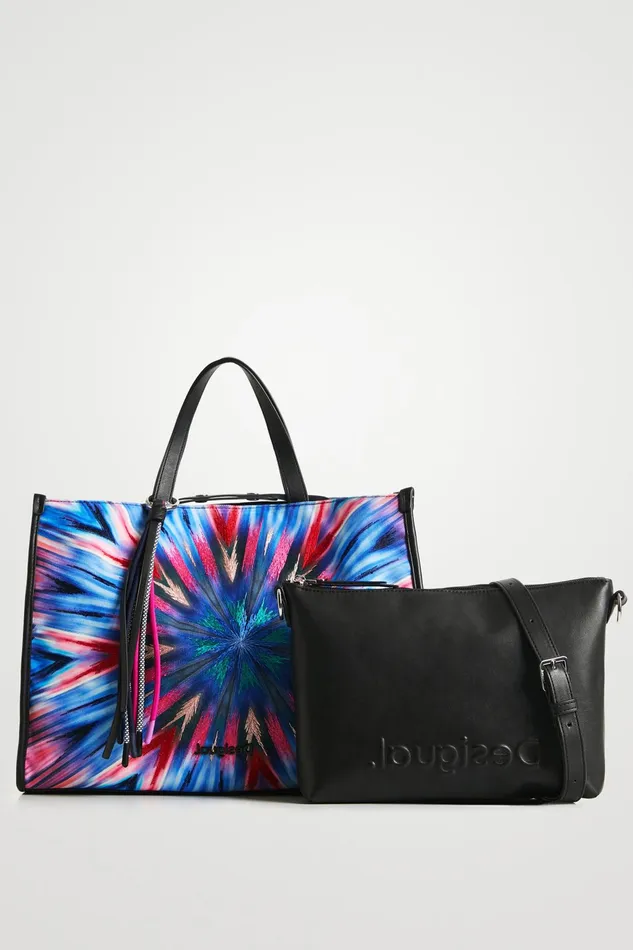 Desigual Kaleidoscope Shopping Bag Women Shopper and Tote Bags