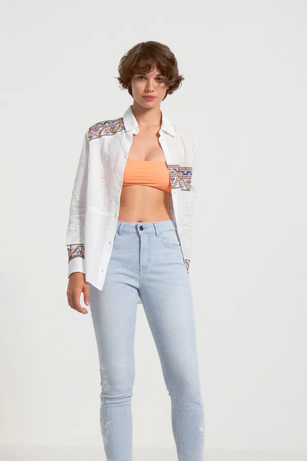 Desigual Motif Shirt Women Tops and Shirts