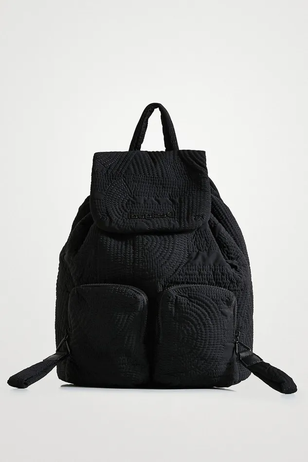 Desigual Plain Quilted Backpack Women Backpacks