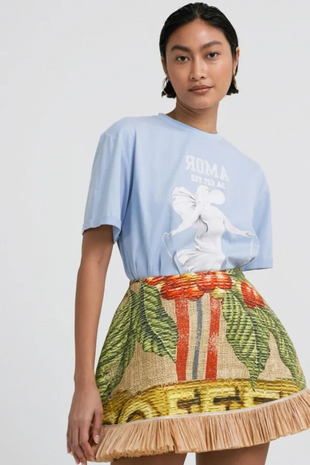 Desigual Stella Jean Statue Tshirt Women Tshirts