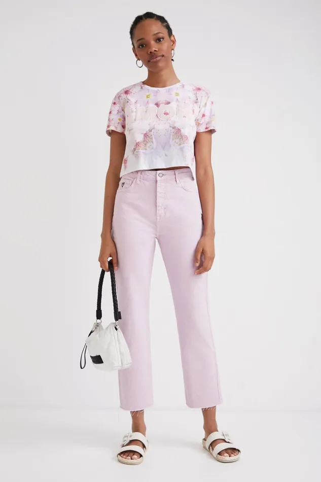 Desigual Straight Cropped Jeans Women Jeans