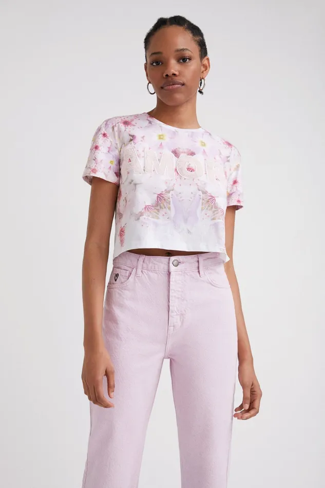 Desigual Straight Cropped Jeans Women Jeans