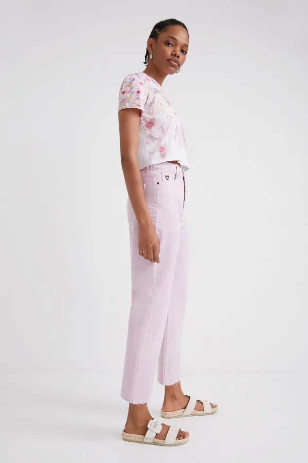 Desigual Straight Cropped Jeans Women Jeans