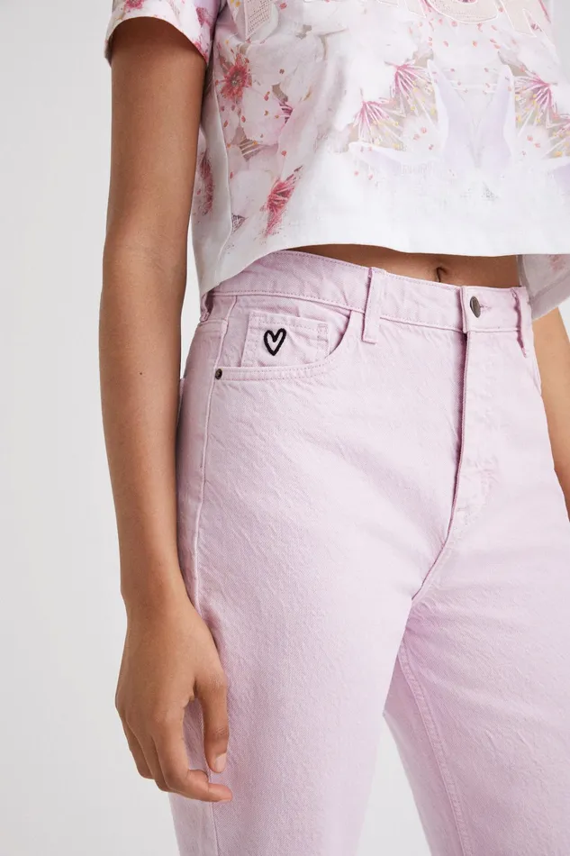 Desigual Straight Cropped Jeans Women Jeans