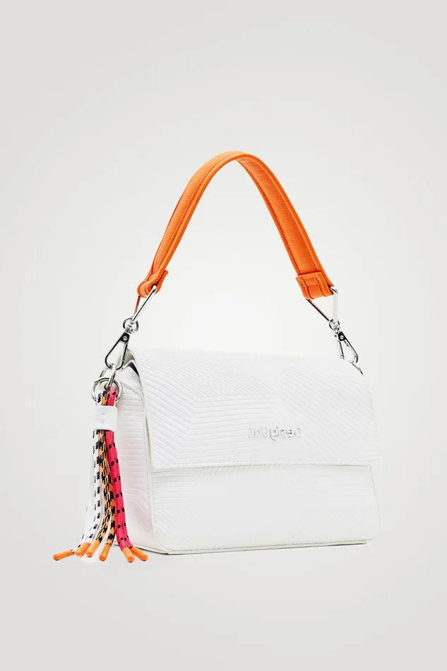 Desigual Striped Geometric Sling Bag Women Crossbody Bags