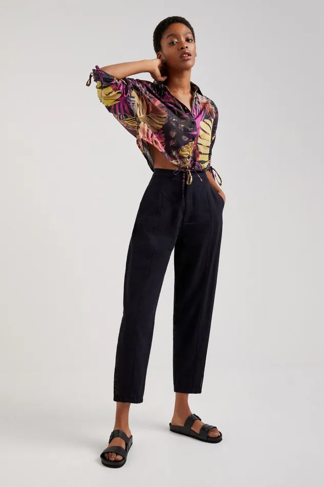 Desigual Tropical Blouse Women Tops and Shirts