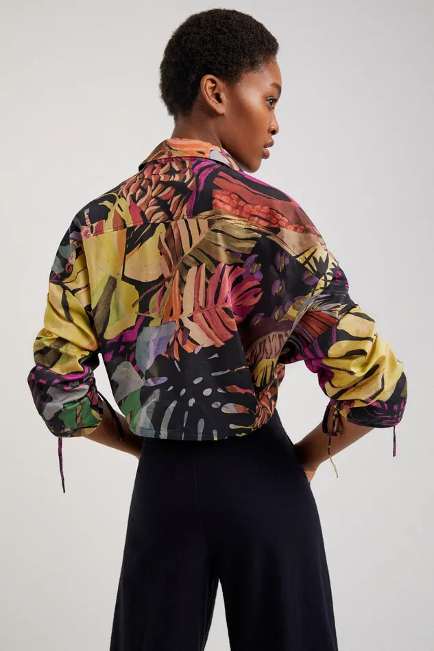 Desigual Tropical Blouse Women Tops and Shirts
