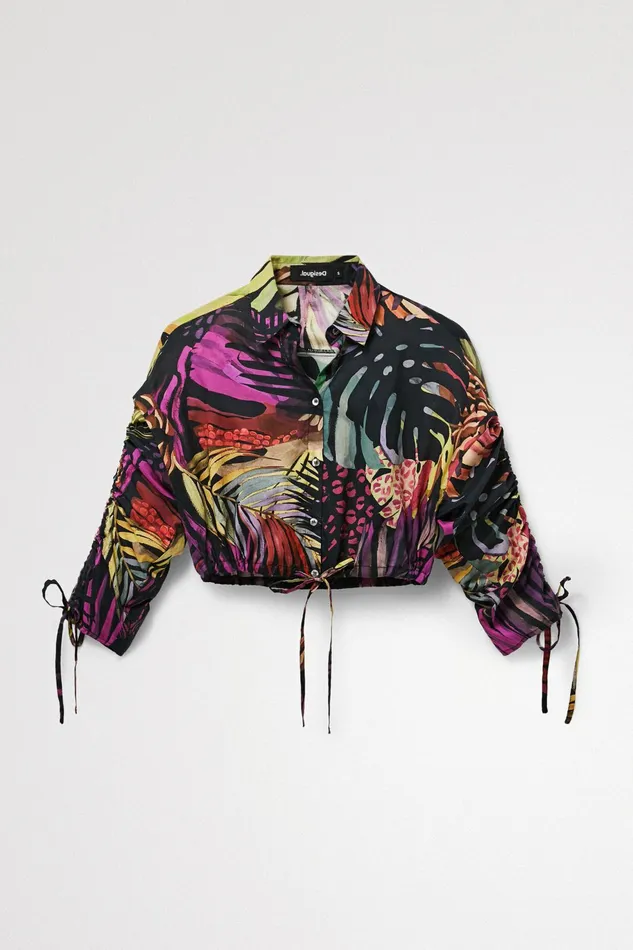 Desigual Tropical Blouse Women Tops and Shirts