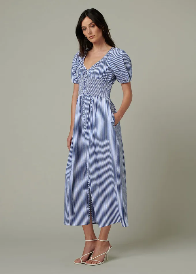 Dresses Jumpsuits THE MONET DRESS Navy White Stripe 8211 Joe8217s Jeans Women
