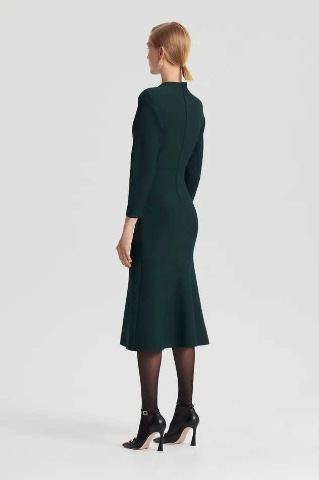 Dresses Scanlan Theodore Women CREPE KNIT COCOON DRESS DARKGREEN Dresses Scanlan Theodore Women CREPE KNIT COCOON DRESS DARKGREEN