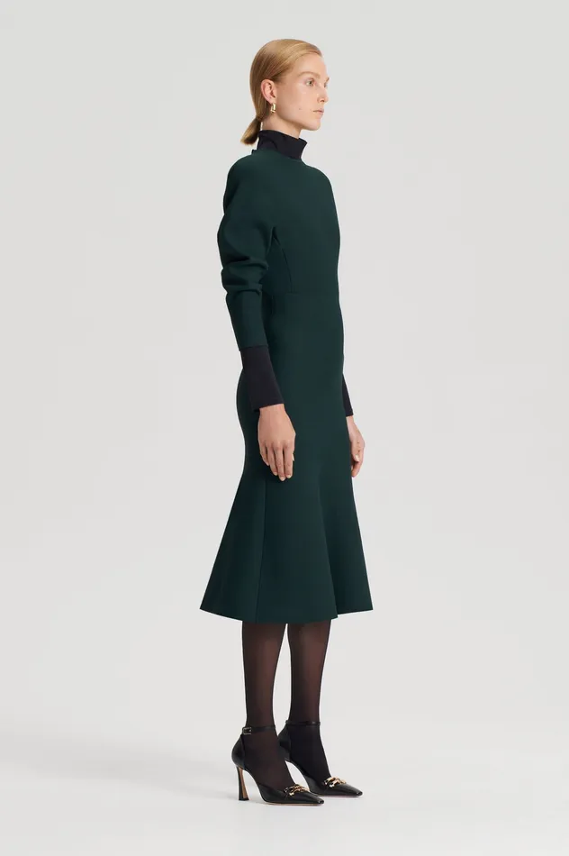 Dresses Scanlan Theodore Women CREPE KNIT COCOON DRESS DARKGREEN Dresses Scanlan Theodore Women CREPE KNIT COCOON DRESS DARKGREEN