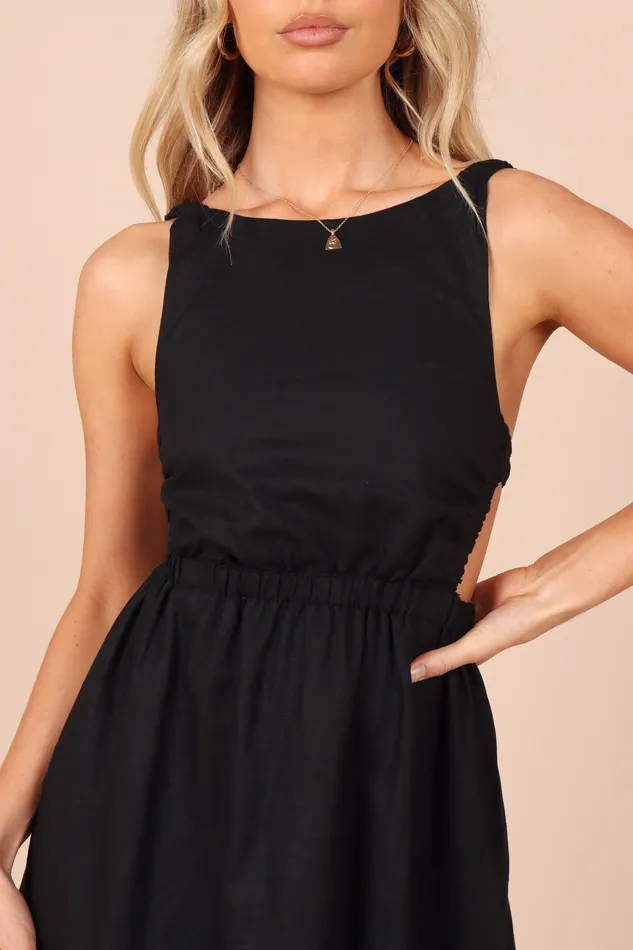Dresses Women Aubrey Cutout Midi Dress 8211 Black Black petalandpup