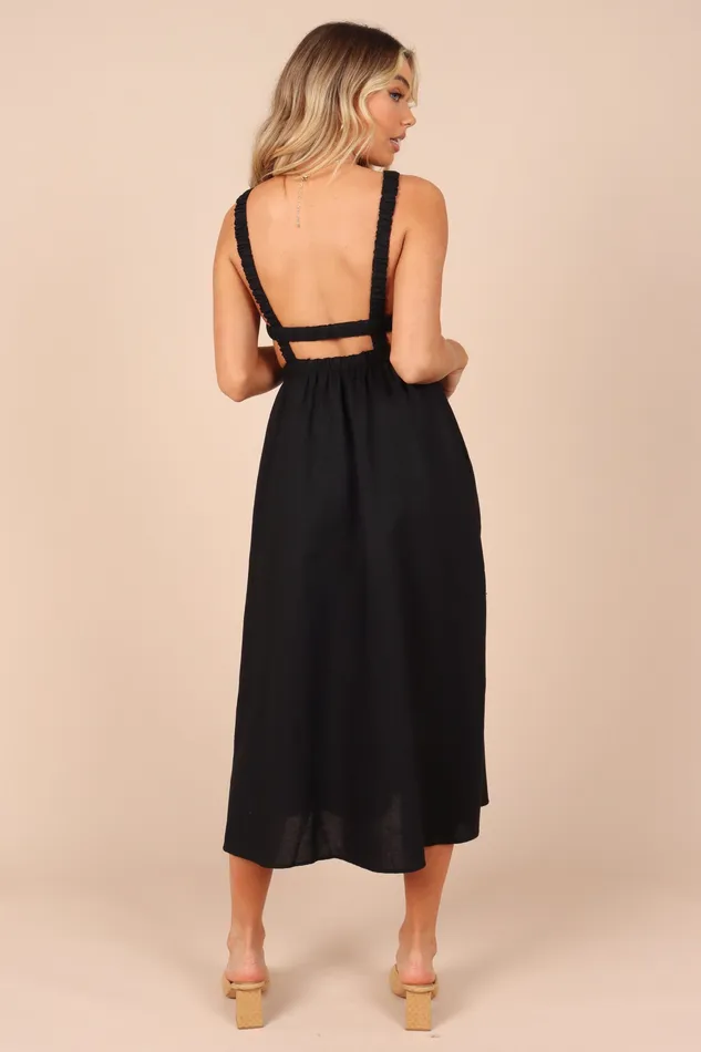 Dresses Women Aubrey Cutout Midi Dress 8211 Black Black petalandpup