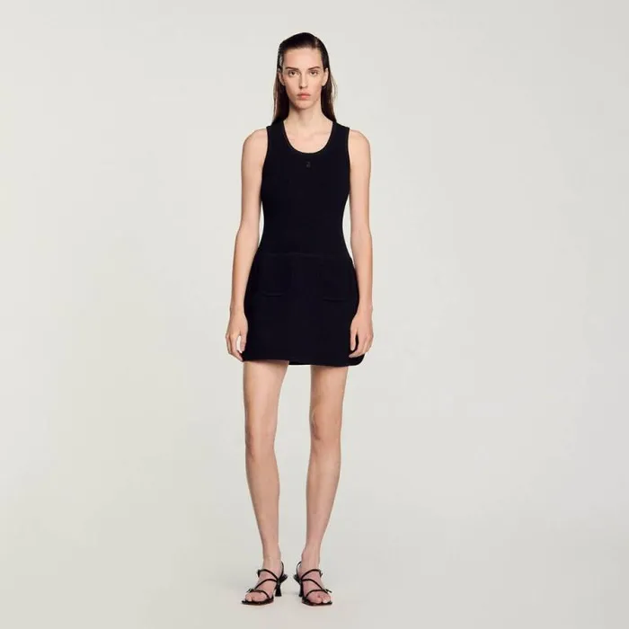 Dresses Women SANDRO Vest Top Dress Black