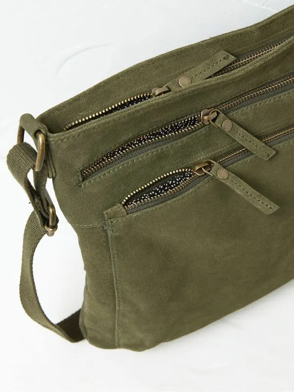 Fat Face Bags and Purses Women Allie Green Crossbody Bag