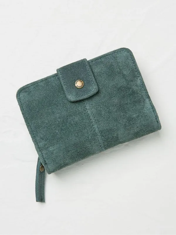 Fat Face Bags and Purses Women Etta Blue Suede Zip Purse