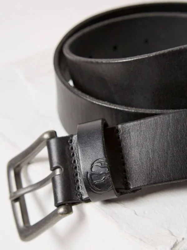 Fat Face Belts Men Black Italian Leather Belt