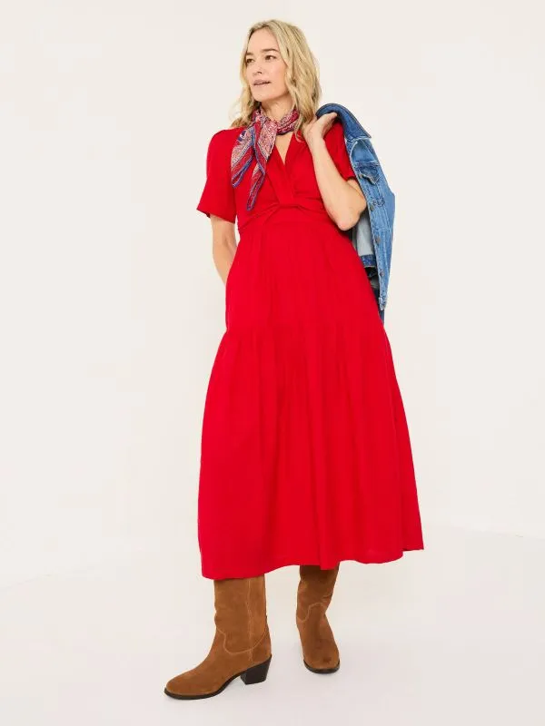 Fat Face Dresses Women Bright Red Gigi Midi Dress
