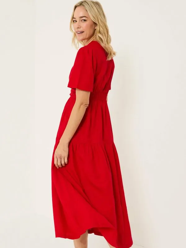 Fat Face Dresses Women Bright Red Gigi Midi Dress