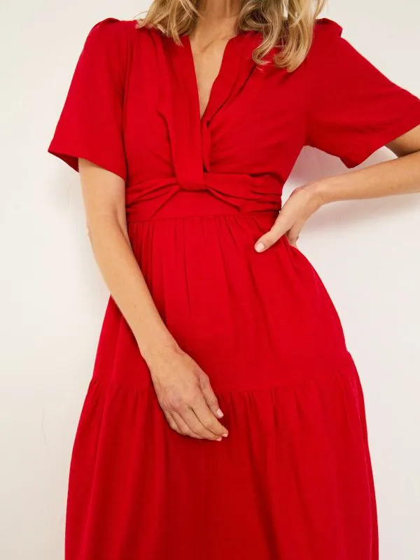 Fat Face Dresses Women Bright Red Gigi Midi Dress