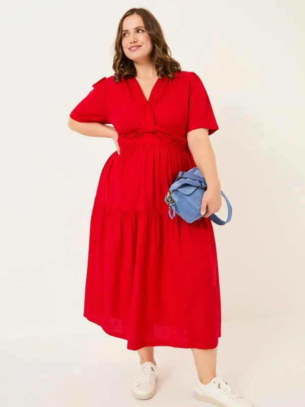 Fat Face Dresses Women Bright Red Gigi Midi Dress