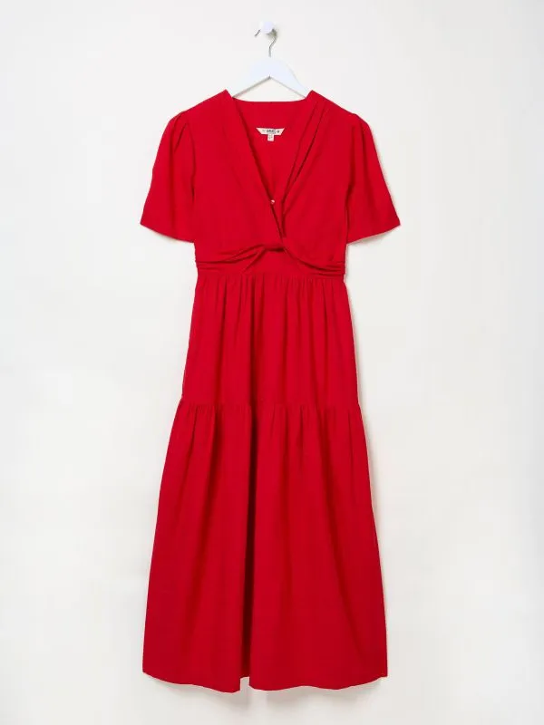 Fat Face Dresses Women Bright Red Gigi Midi Dress