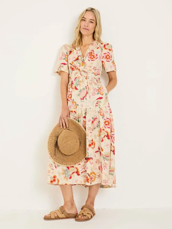 Fat Face Dresses Women Cream Gigi Midi Dress