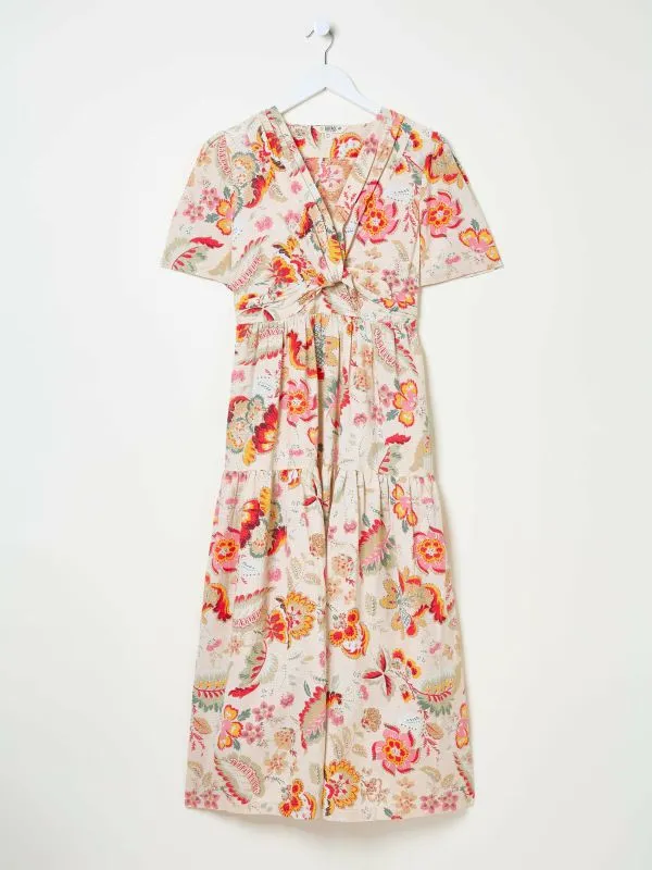Fat Face Dresses Women Cream Gigi Midi Dress