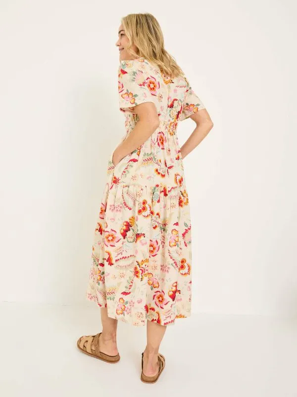 Fat Face Dresses Women Cream Gigi Midi Dress