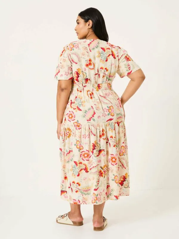Fat Face Dresses Women Cream Gigi Midi Dress