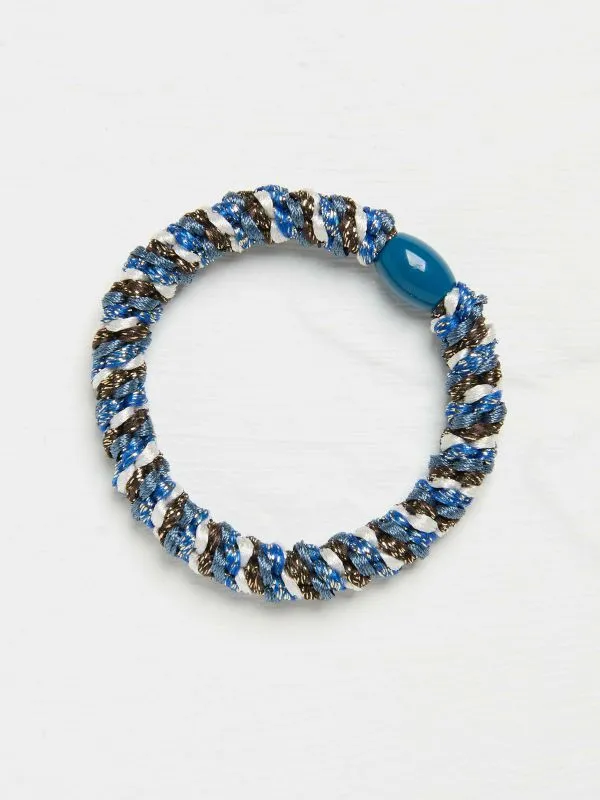 Fat Face Hair Accessories Women Blue Twist Hair Tie