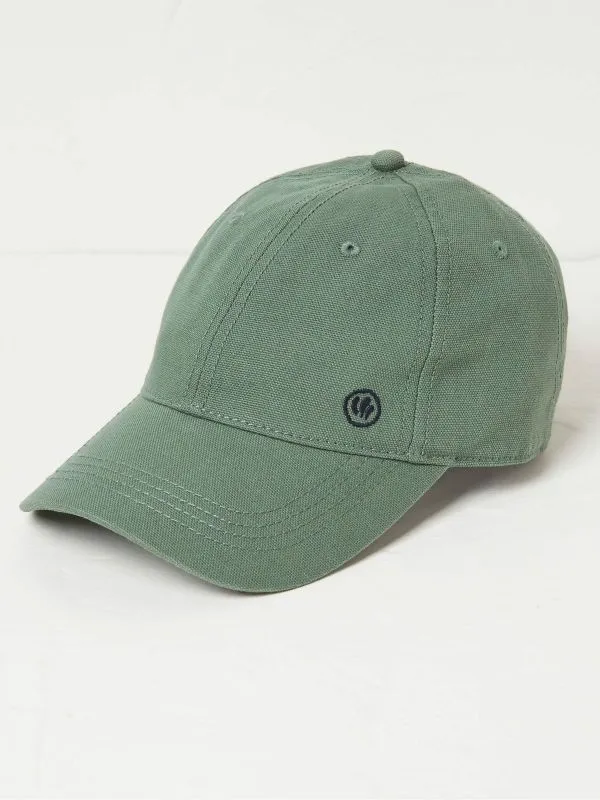 Fat Face Hats Men Green 100 Cotton Canvas Baseball Cap