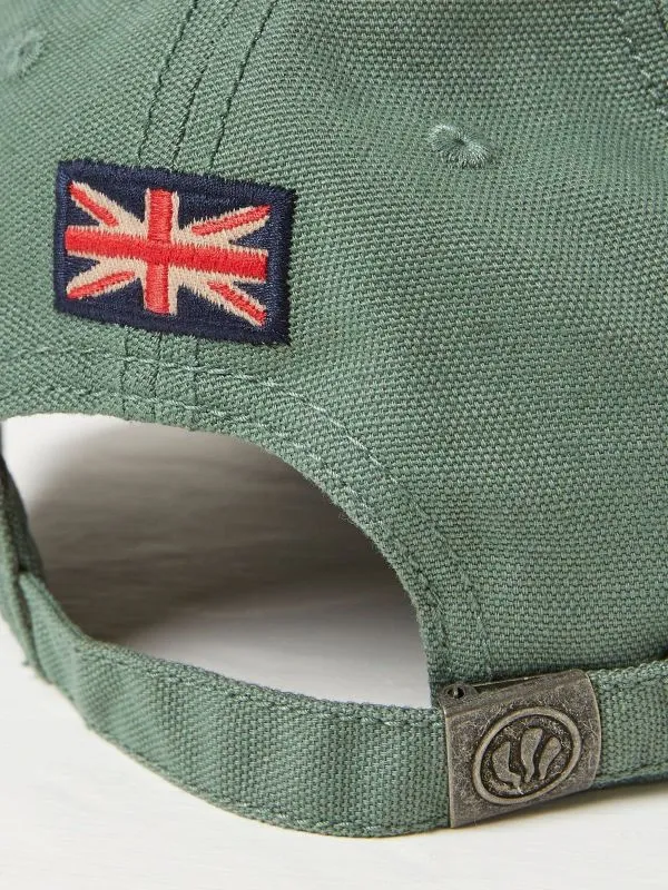 Fat Face Hats Men Green 100 Cotton Canvas Baseball Cap