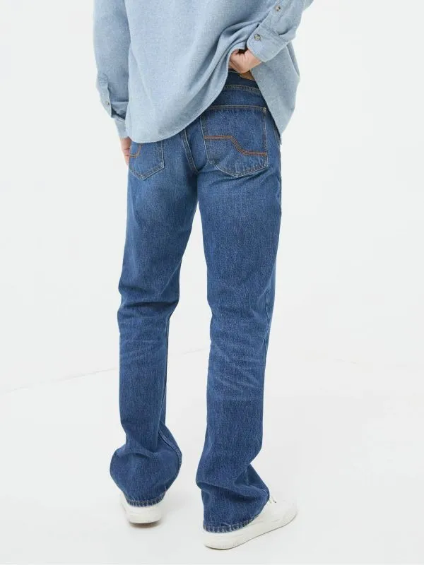 Fat Face Jeans Men Blue Bootcut 100 Cotton Jeans