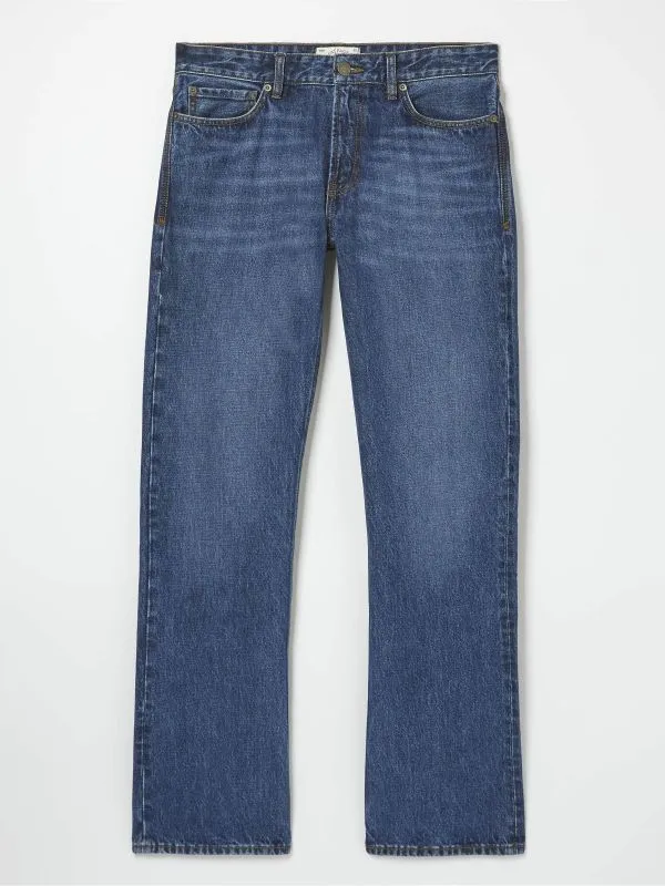 Fat Face Jeans Men Blue Bootcut 100 Cotton Jeans